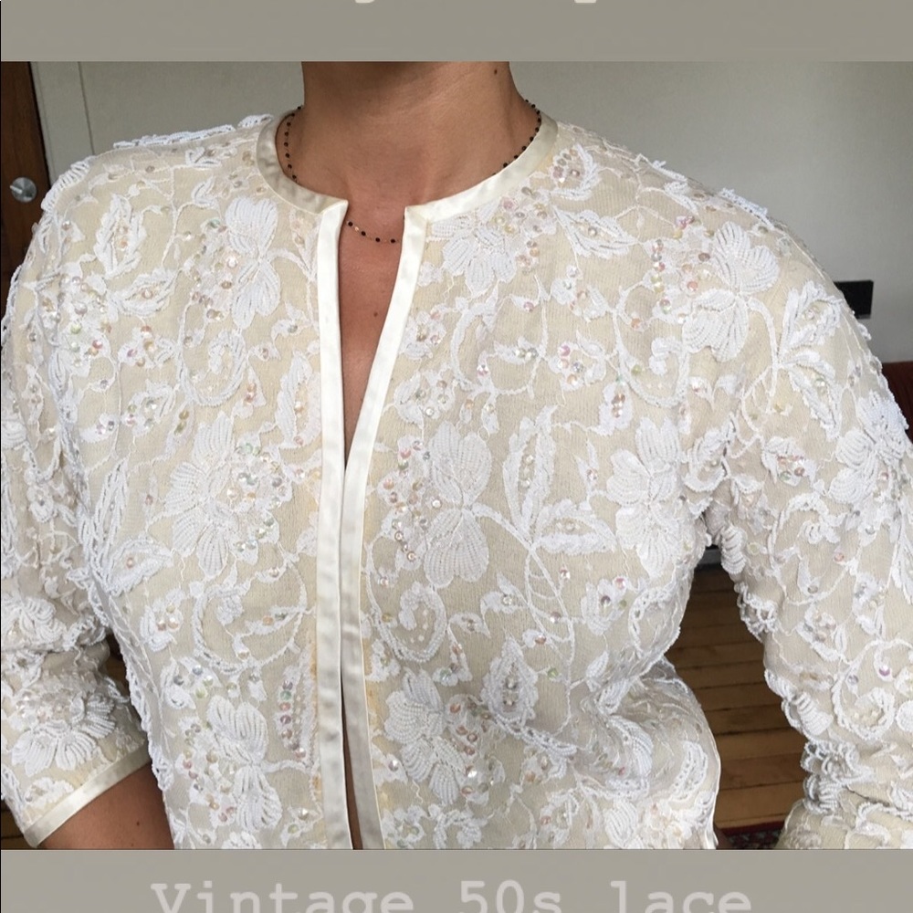 Embroidered Lace Cardigan